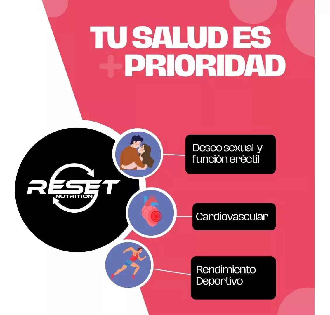 Foto 6 pulgar | Reset Nutrition | Horny Goat Weed | Potencia Masculina |  Hecho En Usa | 60 Cápsulas