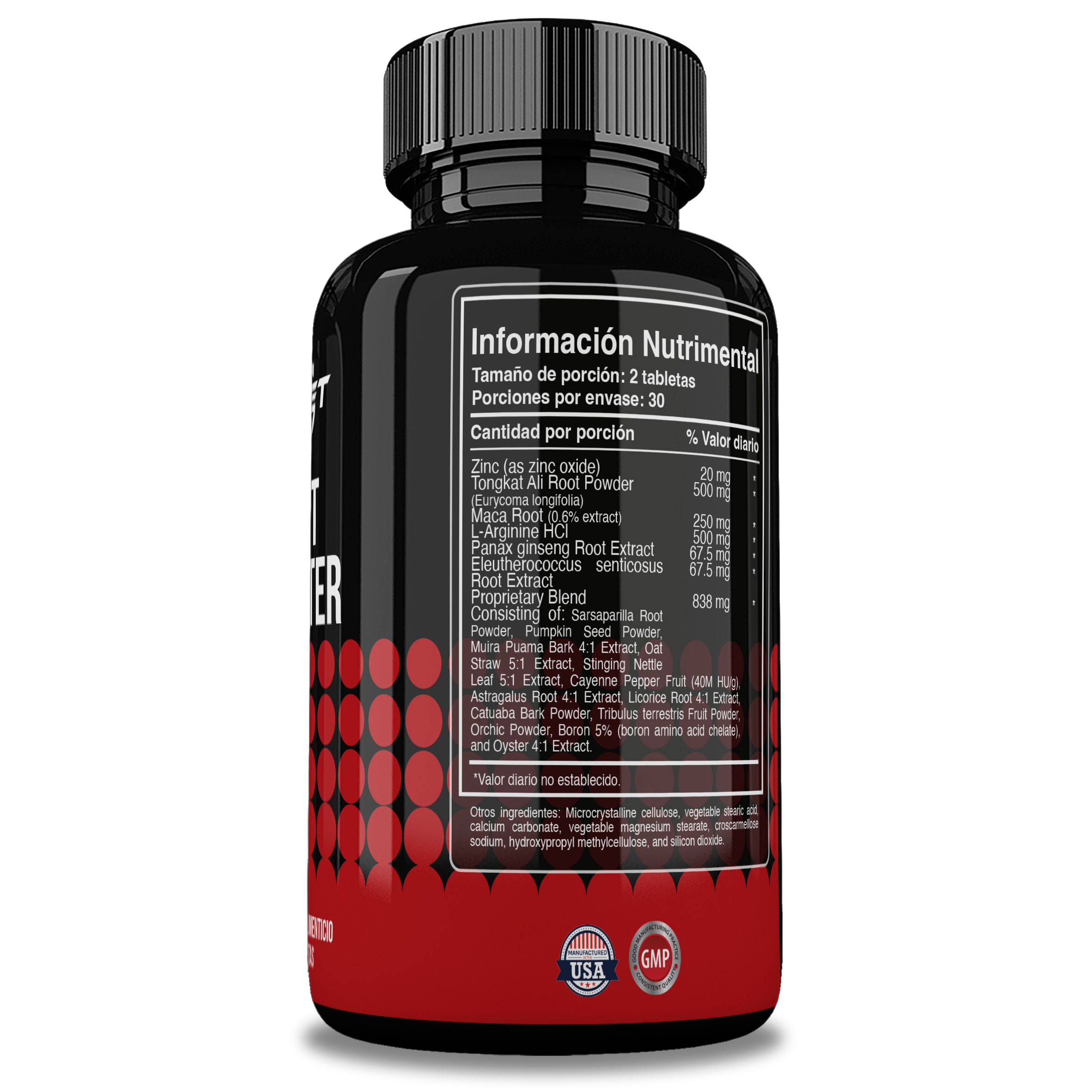 Foto 3 pulgar | Potencializador para Hombres Reset Nutrition Test Booster 60 Tabletas