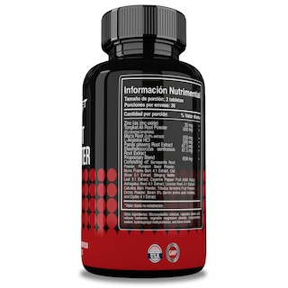Foto 2 | Potencializador para Hombres Reset Nutrition Test Booster 60 Tabletas