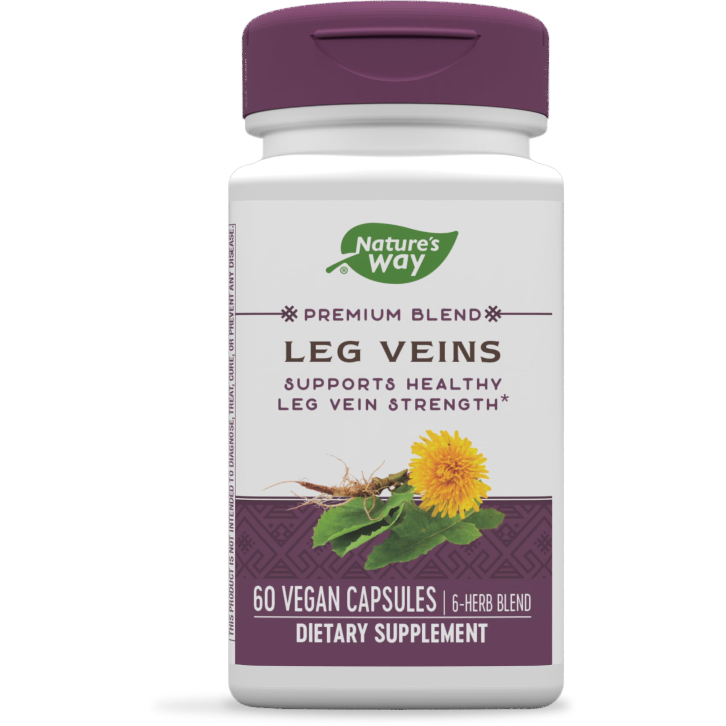 Suplemento Nature's Way Leg Veins Support 60 Cápsulas - Venta Internacional.