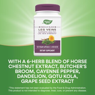 Foto 3 | Suplemento Nature's Way Leg Veins Support 60 Cápsulas - Venta Internacional.