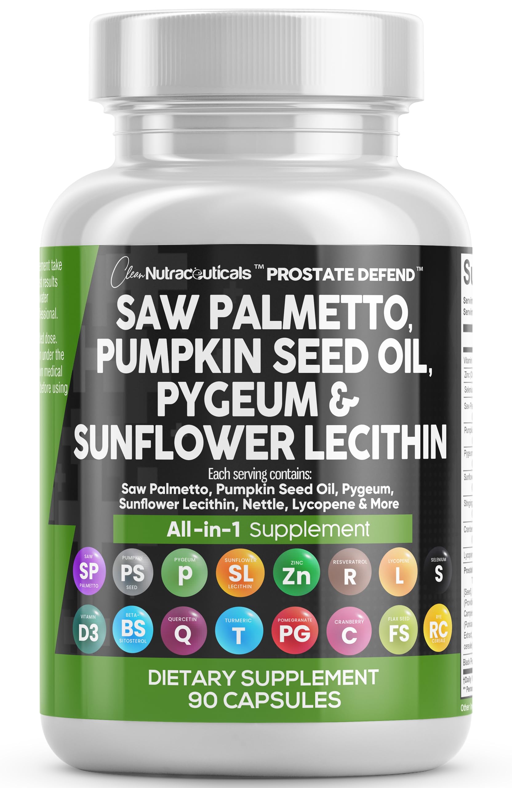 Foto 2 pulgar | Suplemento Clean Nutraceuticals Prostate Defend 90 Cápsulas - Venta Internacional.
