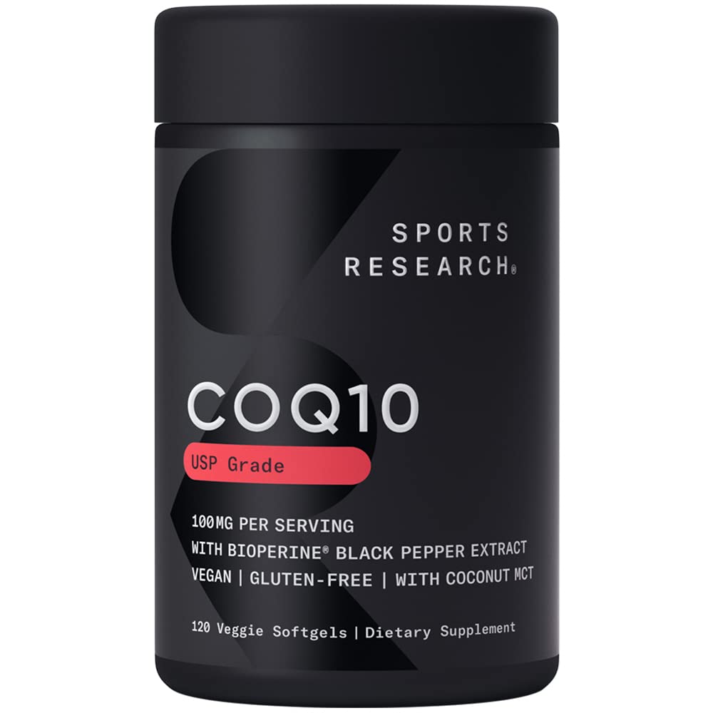 Foto 2 pulgar | Suplemento Sports Research CoQ10 100 mg con Aceite de Coco 120 Cápsulas Blandas - Venta Internacional