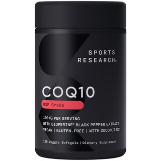 Foto 1 | Suplemento Sports Research CoQ10 100 mg con Aceite de Coco 120 Cápsulas Blandas - Venta Internacional