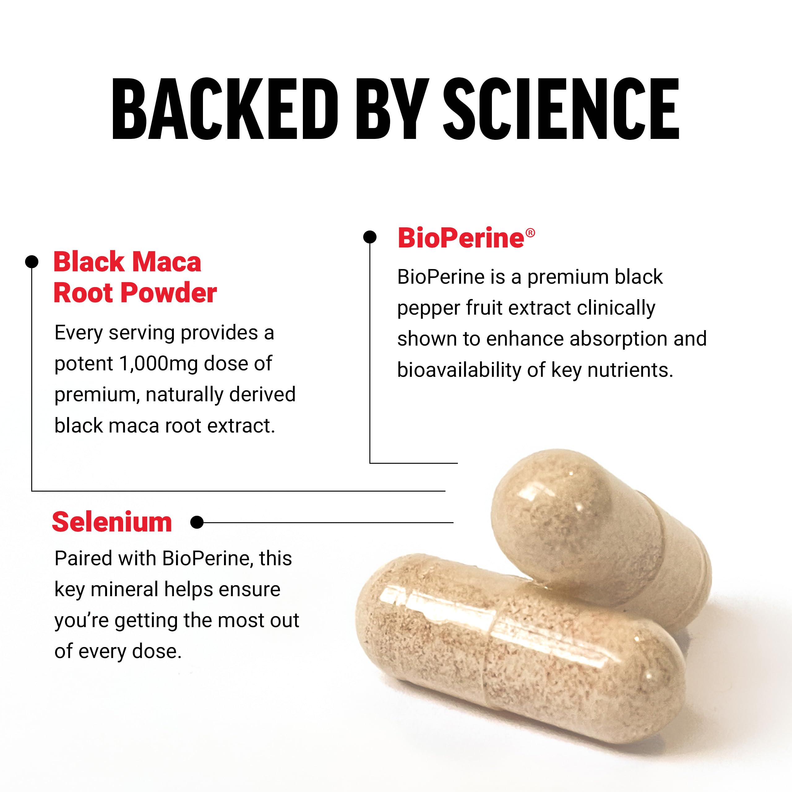Foto 4 pulgar | Suplemento de Vitalidad Force Factor de Raíz de Maca Negra 1000 mg - Venta Internacional