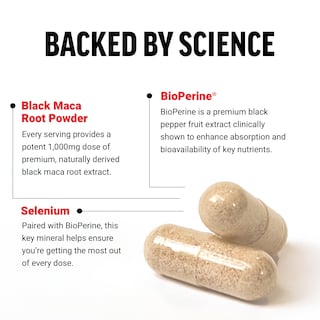 Foto 3 | Suplemento de Vitalidad Force Factor de Raíz de Maca Negra 1000 mg - Venta Internacional