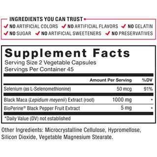 Foto 6 | Suplemento de Vitalidad Force Factor de Raíz de Maca Negra 1000 mg - Venta Internacional