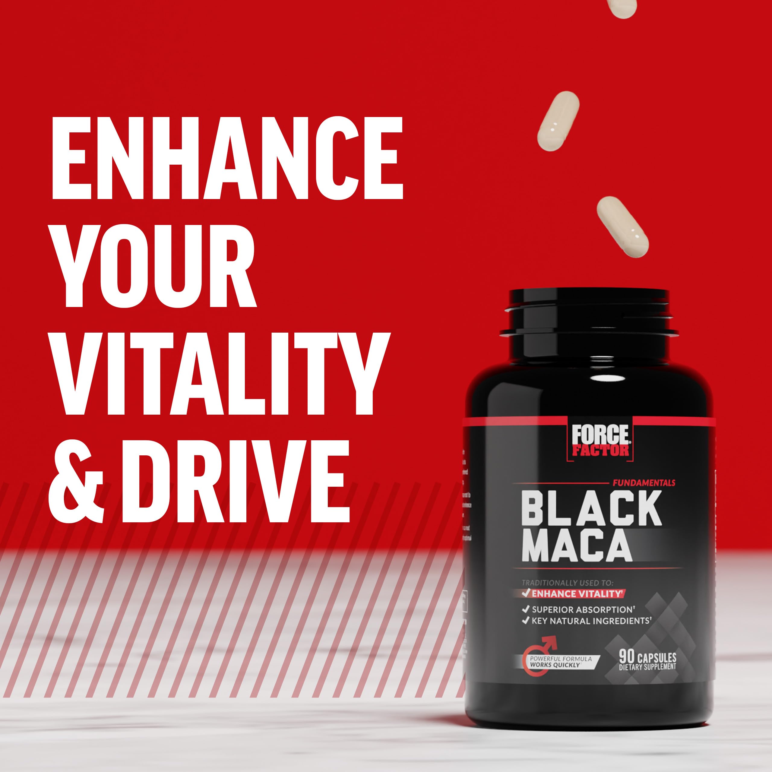 Foto 7 | Suplemento de Vitalidad Force Factor de Raíz de Maca Negra 1000 mg - Venta Internacional
