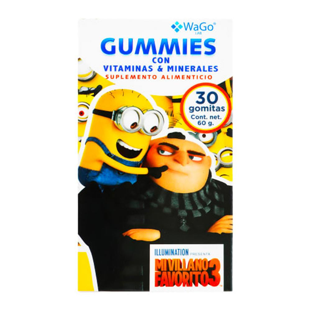 Foto 2 pulgar | Suplemento Alimenticio Minions Gummies 30 Piezas
