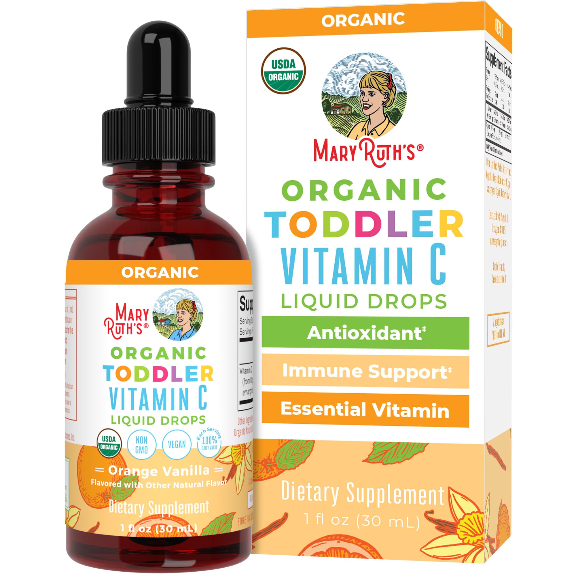 Foto 2 pulgar | Gotas de Vitamina C Maryruth Organics para Niños de 1 A 3 Años 30 Dosis - Venta Internacional