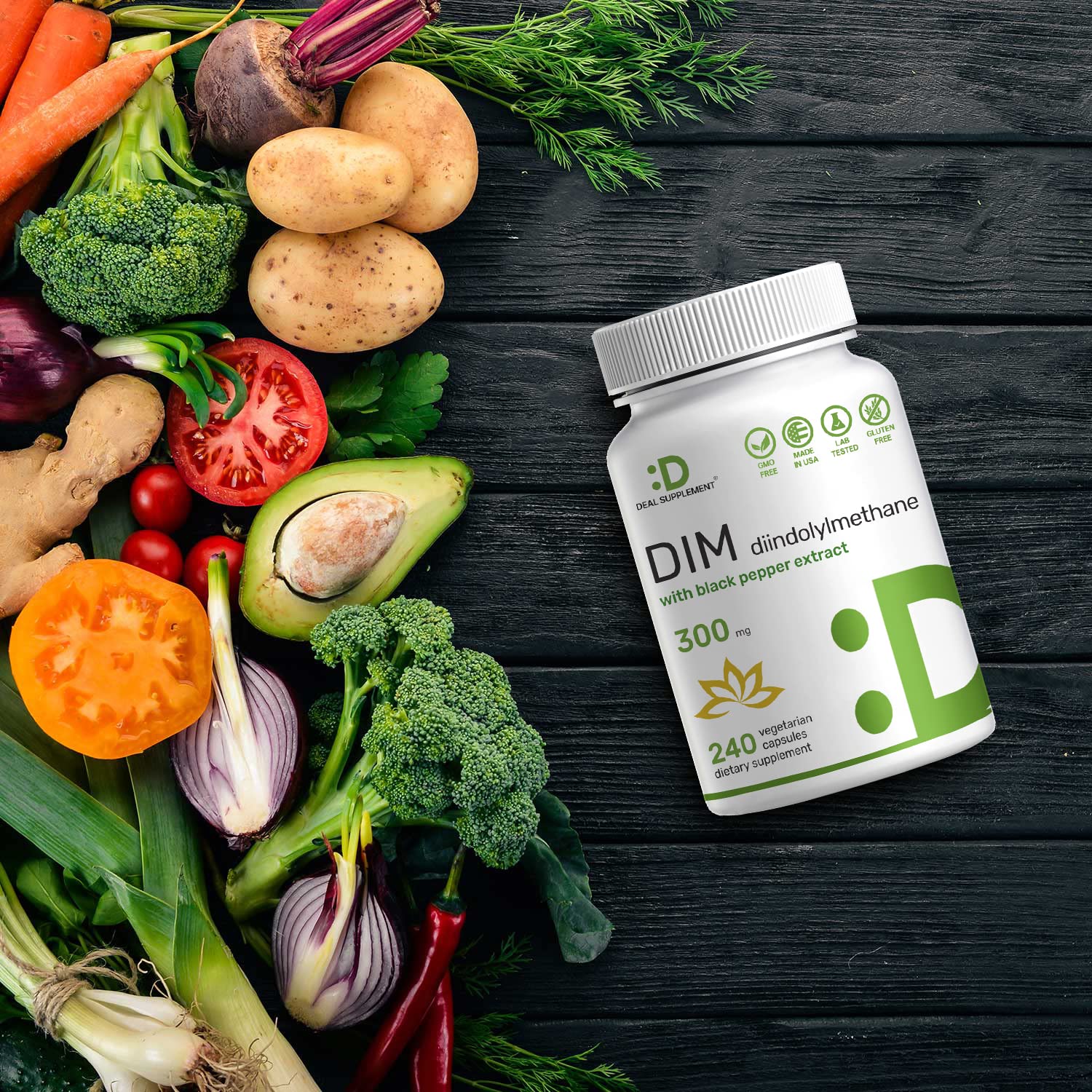 Foto 8 pulgar | Suplemento: Deal Dim 300 mg 240 Cápsulas Suministro para 4 Meses - Venta Internacional