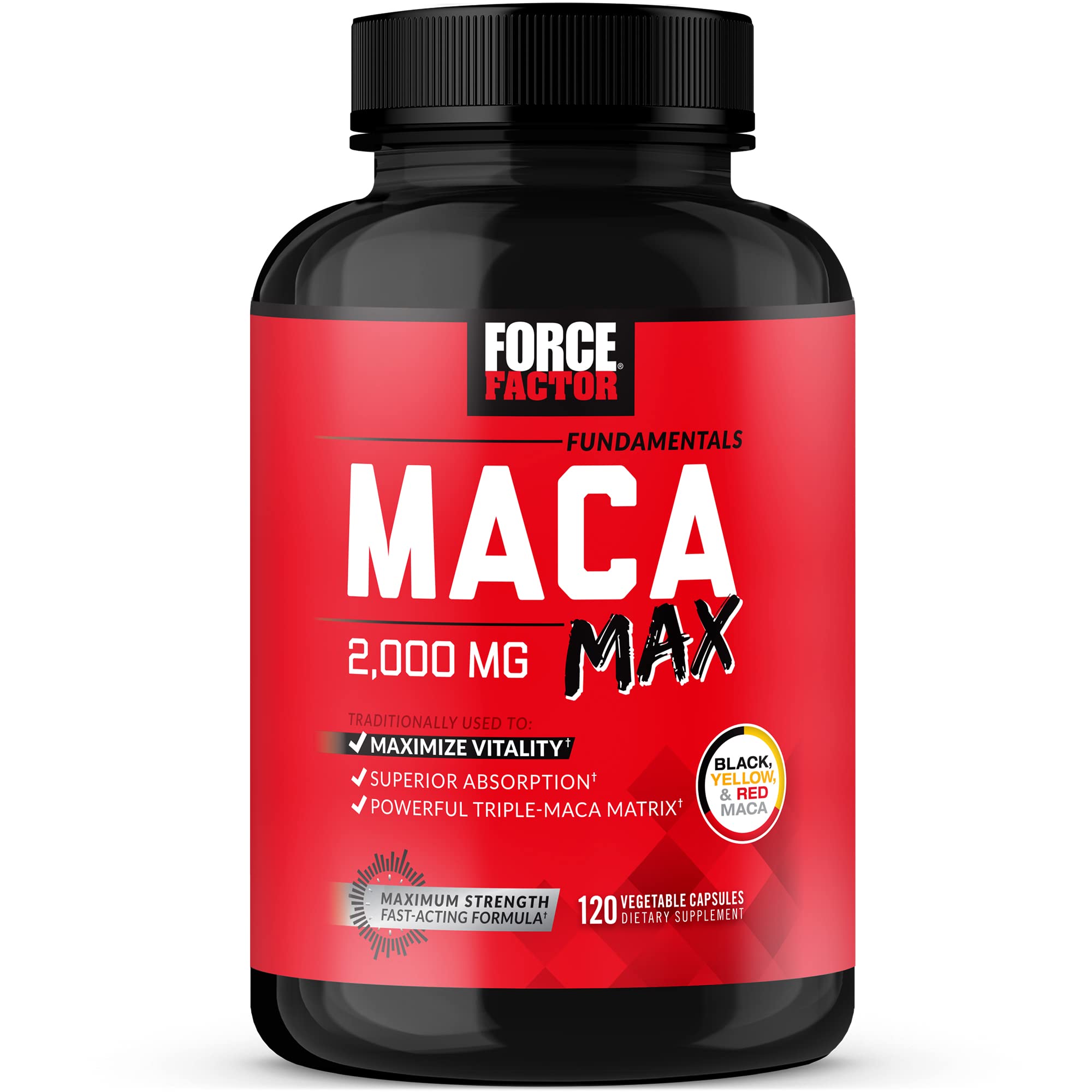 Foto 2 pulgar | Suplemento Force Factor Maca Max 2000 mg 120 Cápsulas - Venta Internacional