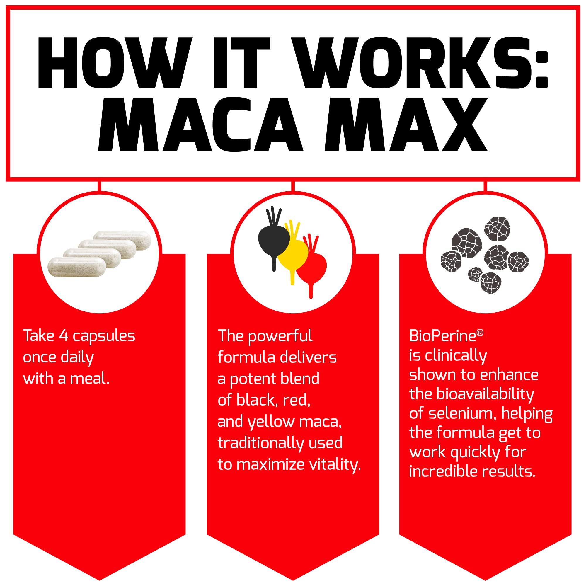 Foto 4 pulgar | Suplemento Force Factor Maca Max 2000 mg 120 Cápsulas - Venta Internacional