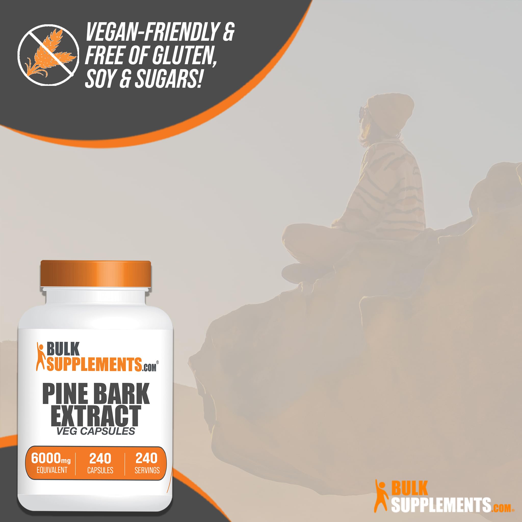 Foto 6 pulgar | Suplemento A Granel: Extracto De Corteza De Pino, 6000 Mg, 240 Cápsulas - Venta Internacional.