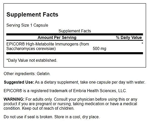 Foto 3 pulgar | Suplemento Swanson Epicor De 500 Mg De Inmunógenos Con Alto Contenido De Metabolitos - Venta Internacional.