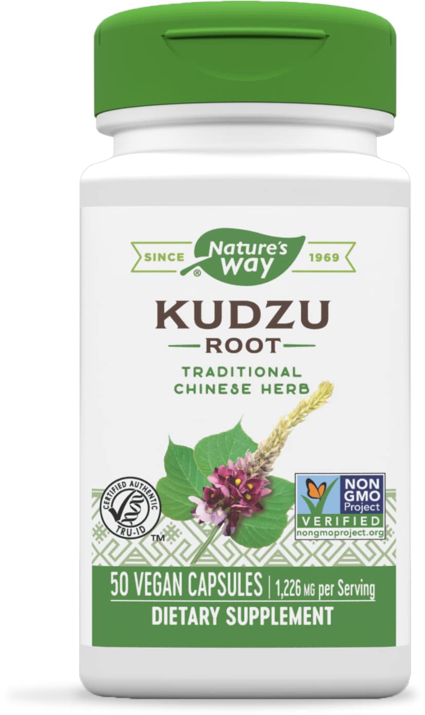 Suplemento Nature's Way Herbal Kudzu Root 50 Cápsulas Veganas - Venta Internacional.