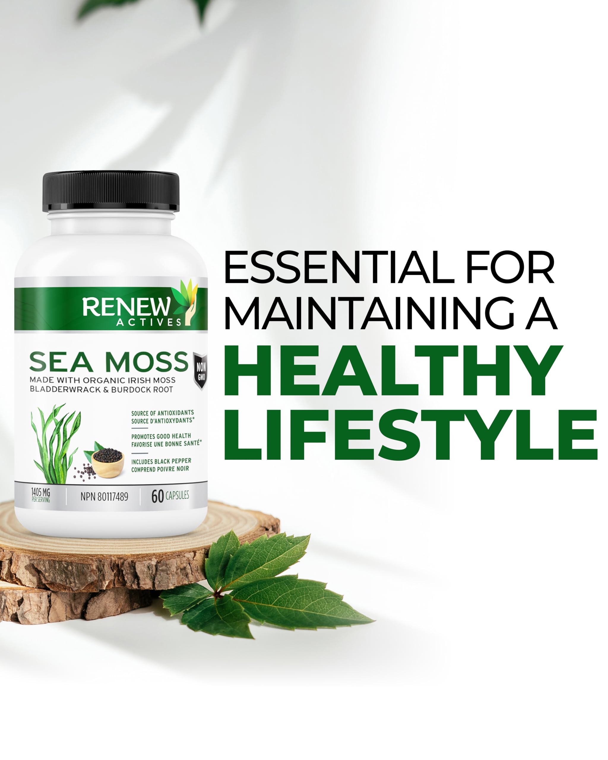 Foto 5 | Cápsulas Sea Moss Renew Actives Triple-action 60 Cápsulas - Venta Internacional.