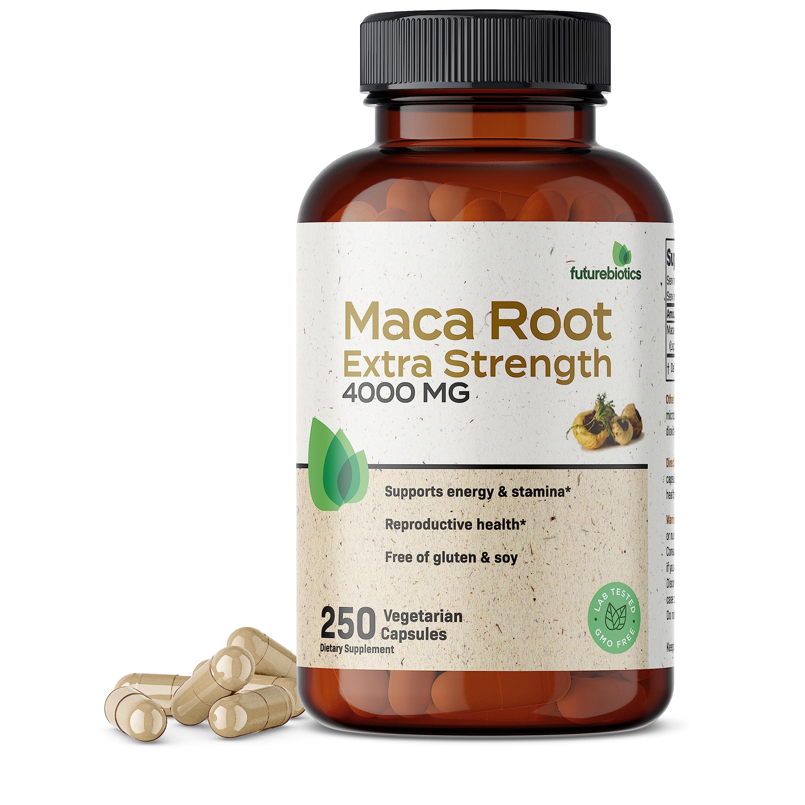 Suplemento Futurebiotics De Raíz De Maca Extra Fuerte 4000 Mg - Venta Internacional.