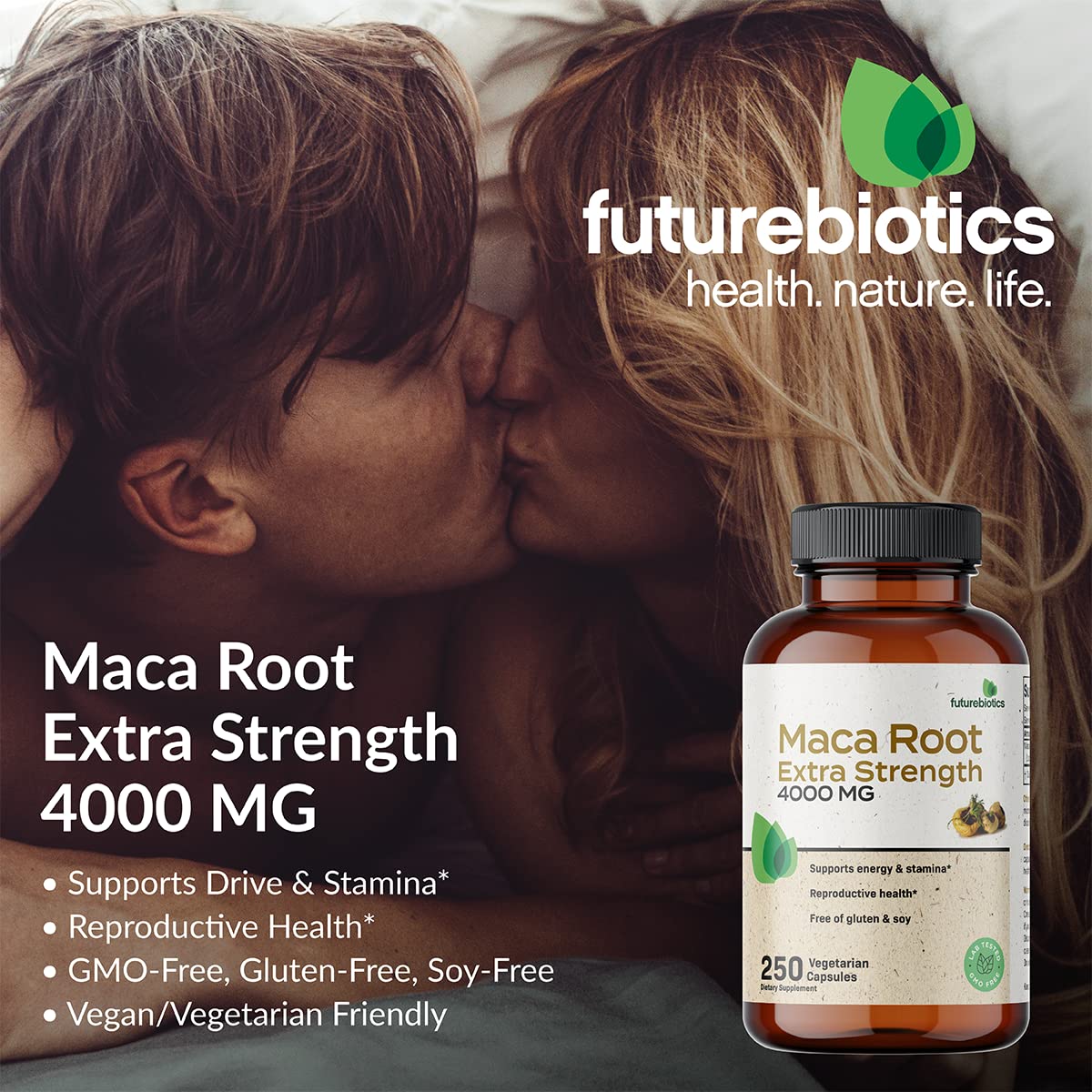 Foto 4 pulgar | Suplemento Futurebiotics De Raíz De Maca Extra Fuerte 4000 Mg - Venta Internacional.