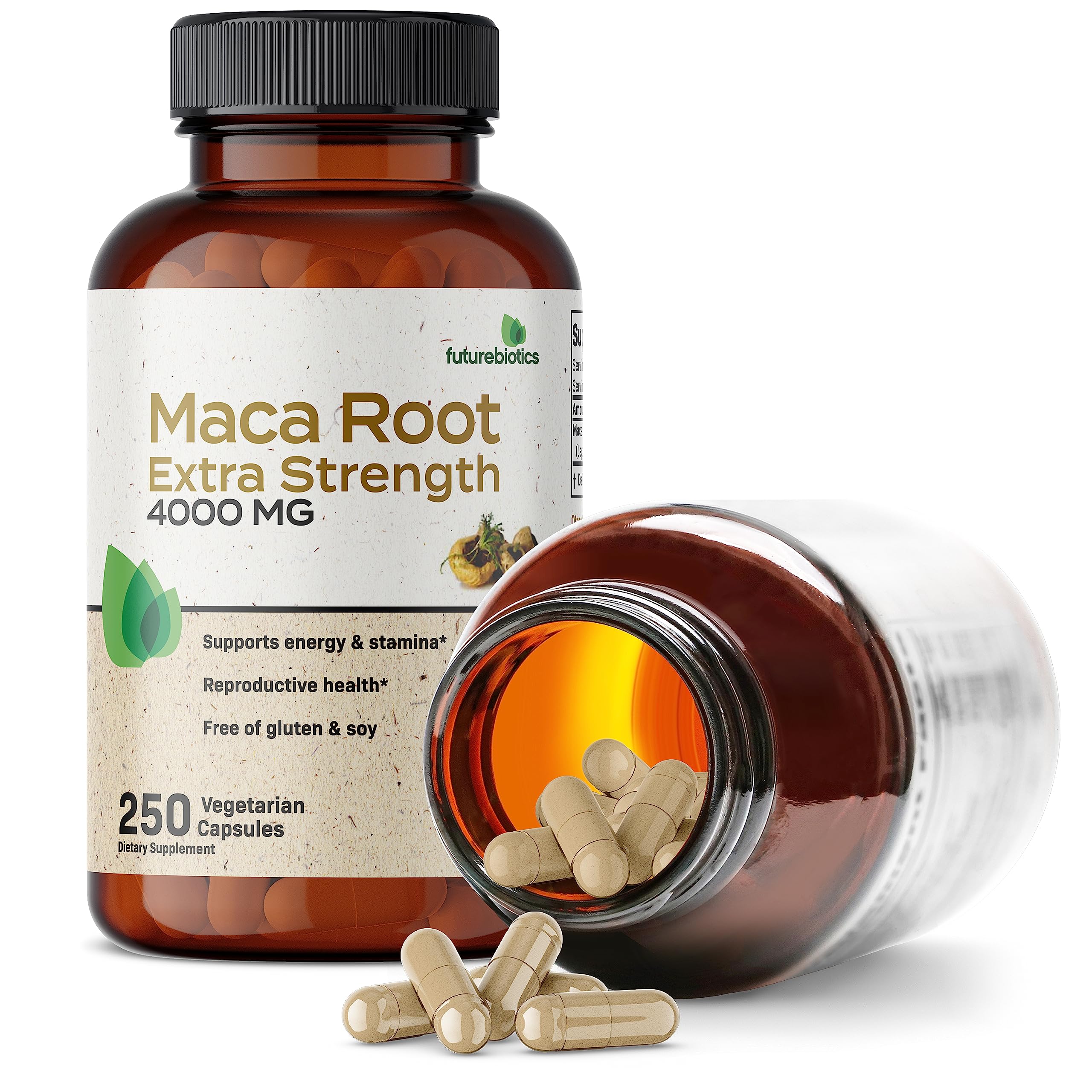 Foto 6 pulgar | Suplemento Futurebiotics De Raíz De Maca Extra Fuerte 4000 Mg - Venta Internacional.