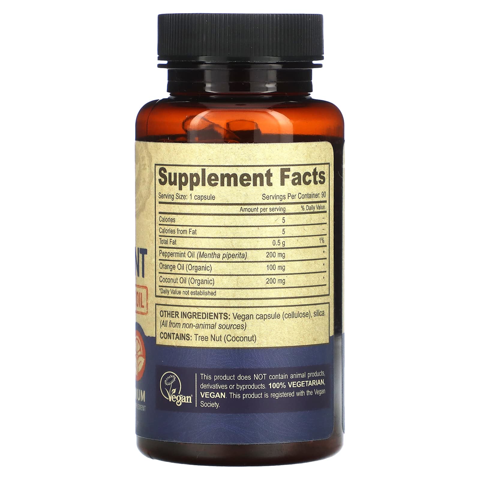 Foto 3 pulgar | Cápsulas De Aceite De Menta Vegano Supplement Deva, 90 Unidades - Venta Internacional.