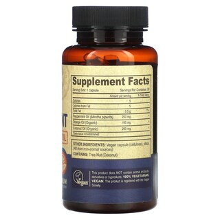 Foto 2 | Cápsulas De Aceite De Menta Vegano Supplement Deva, 90 Unidades - Venta Internacional.