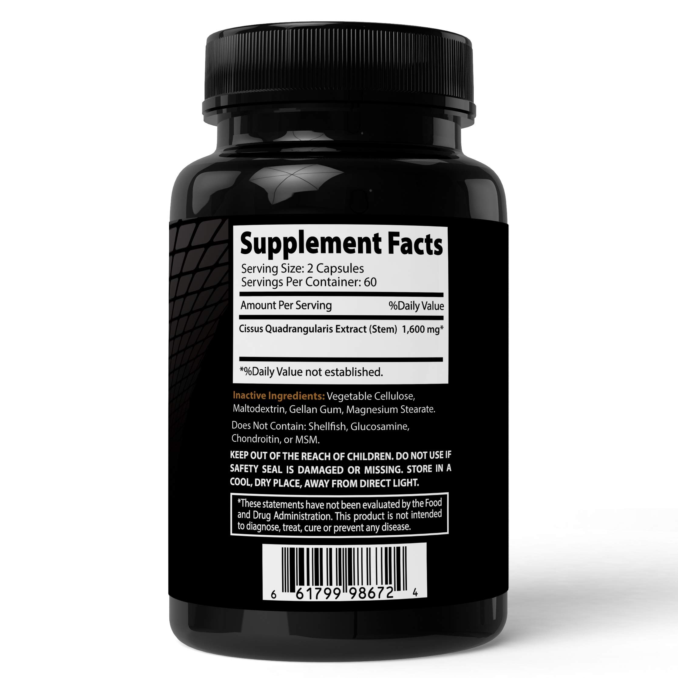 Foto 4 pulgar | Suplemento Absonutrix Cissus Quadrangularis Xtreme 1600 Mg 120 Cápsulas - Venta Internacional.