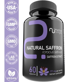Foto 5 | Suplementos Nutra Simple: Extracto De Azafrán, 177 Mg, 60 Cápsulas - Venta Internacional.