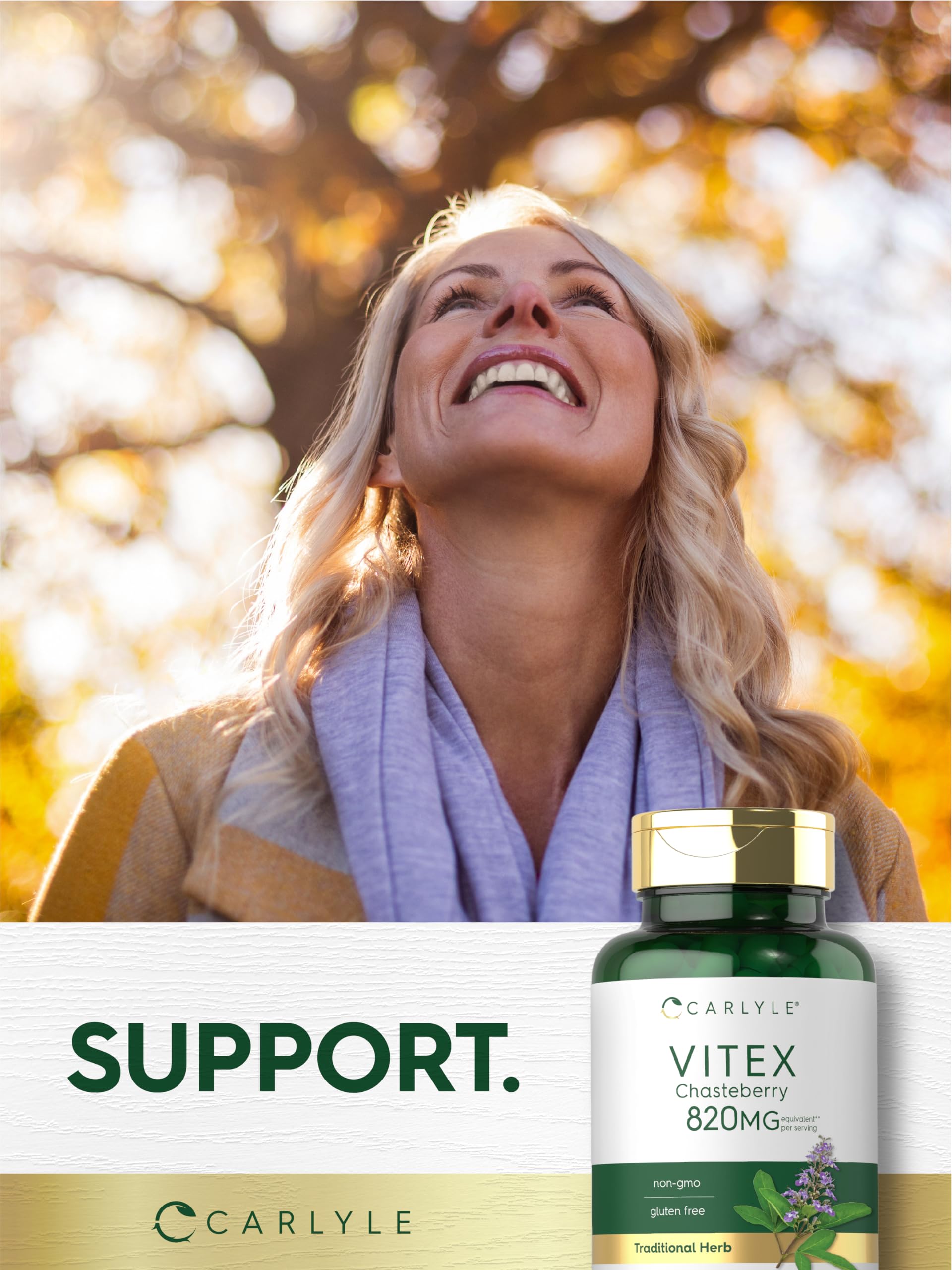 Foto 7 | Suplemento Carlyle Vitex Sauzgatillo 820 Mg 150 Cápsulas - Venta Internacional.