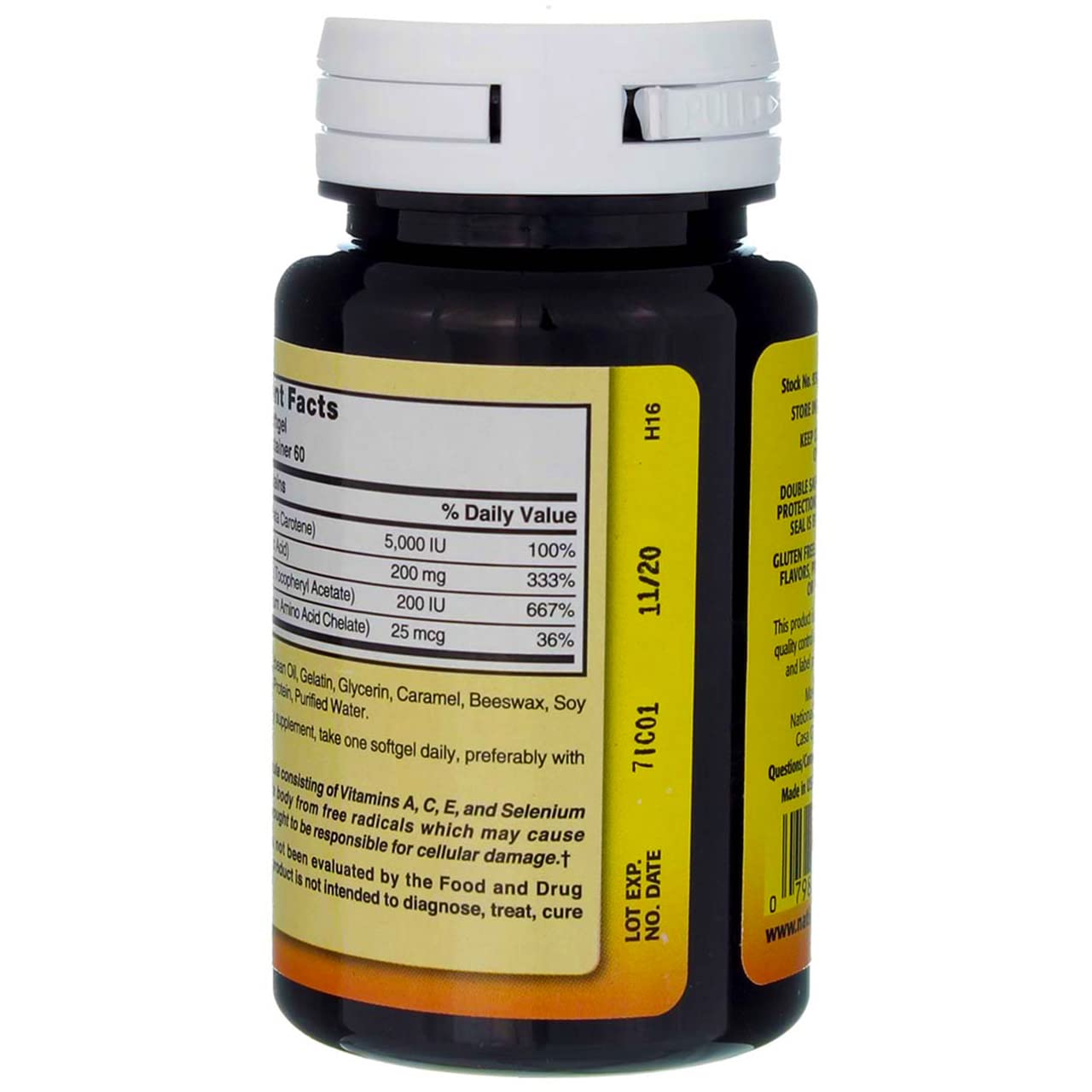 Foto 5 pulgar | Suplemento Nature's Blend Super Antioxidant Aces 60 Cápsulas Blandas - Venta Internacional.