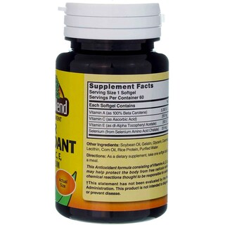 Foto 5 | Suplemento Nature's Blend Super Antioxidant Aces 60 Cápsulas Blandas - Venta Internacional.