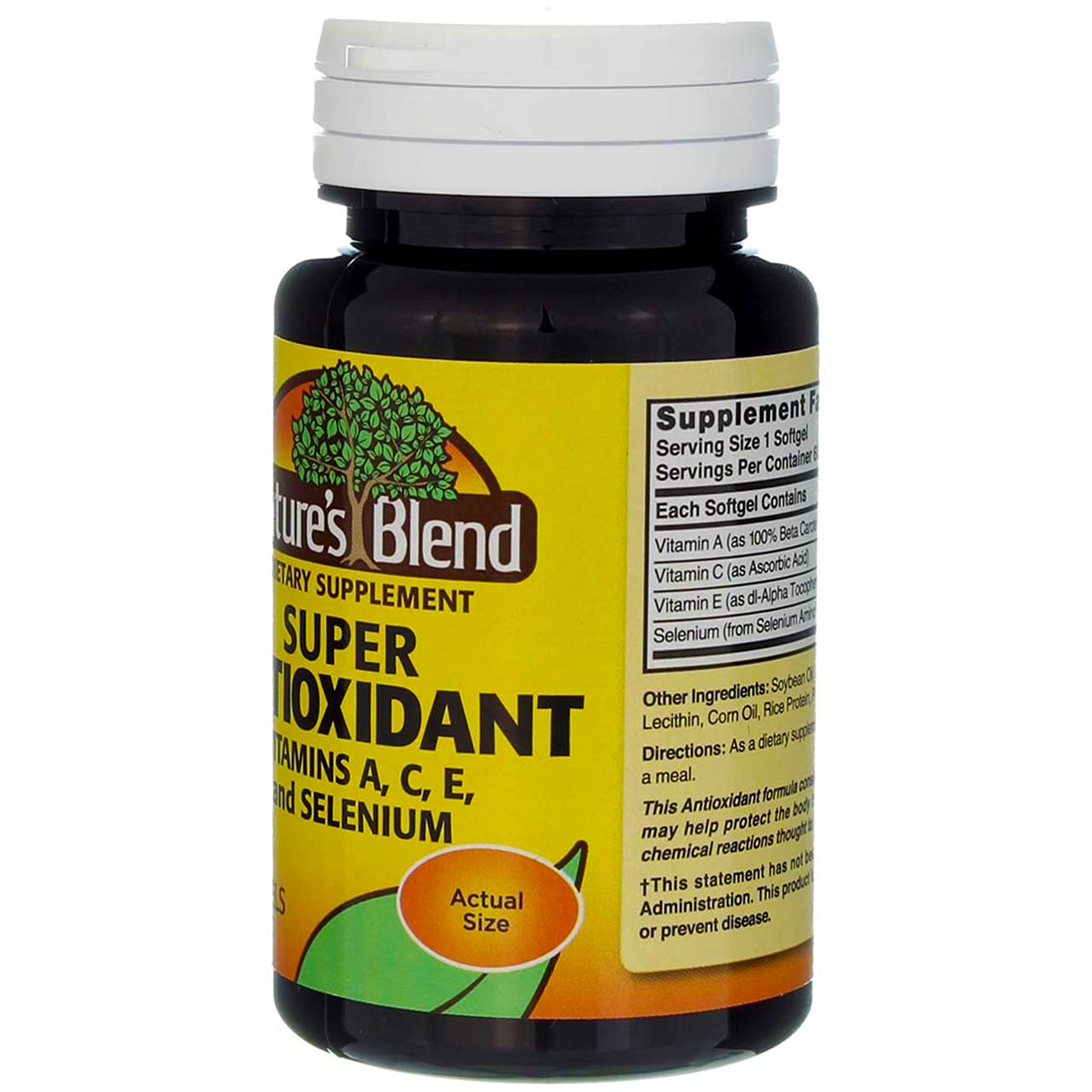 Foto 7 pulgar | Suplemento Nature's Blend Super Antioxidant Aces 60 Cápsulas Blandas - Venta Internacional.