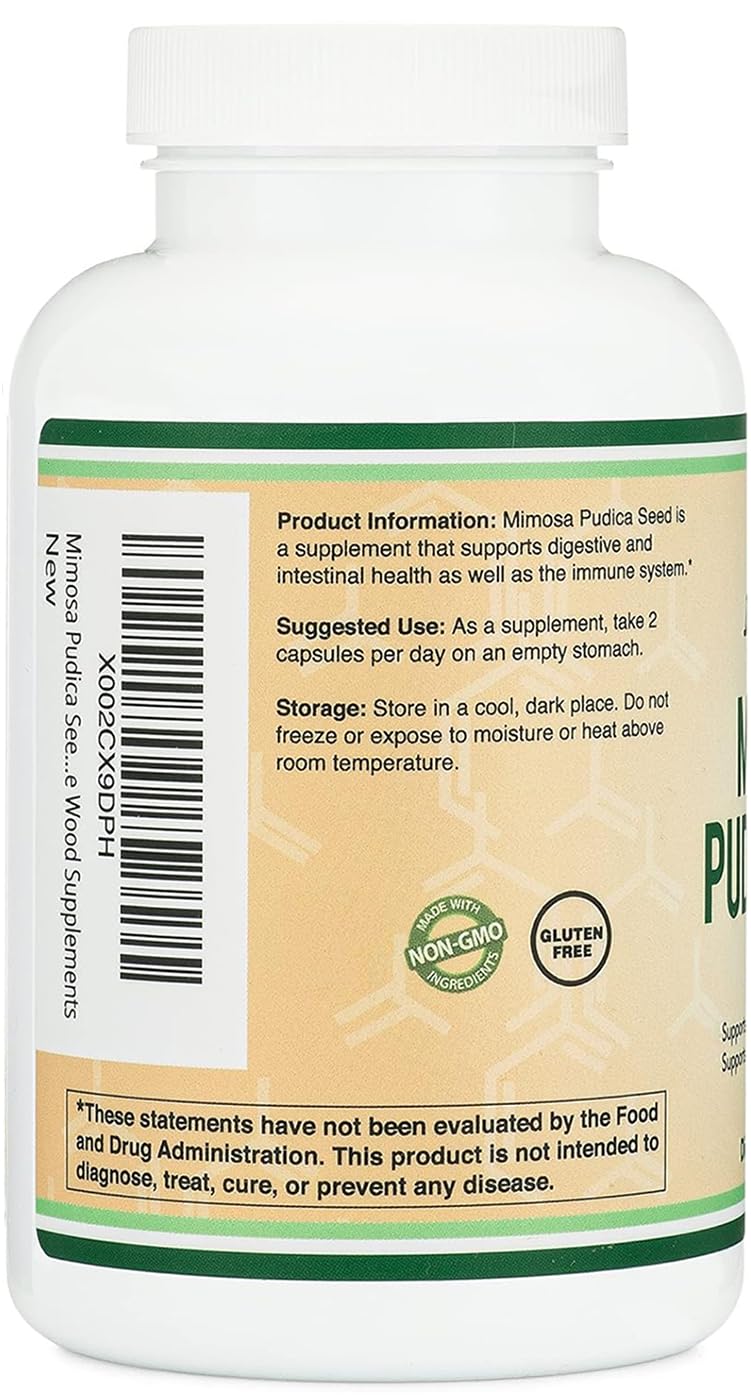 Foto 4 pulgar | Cápsulas De Semillas Double Wood Mimosa Pudica 1000 Mg 180 Unidades - Venta Internacional.