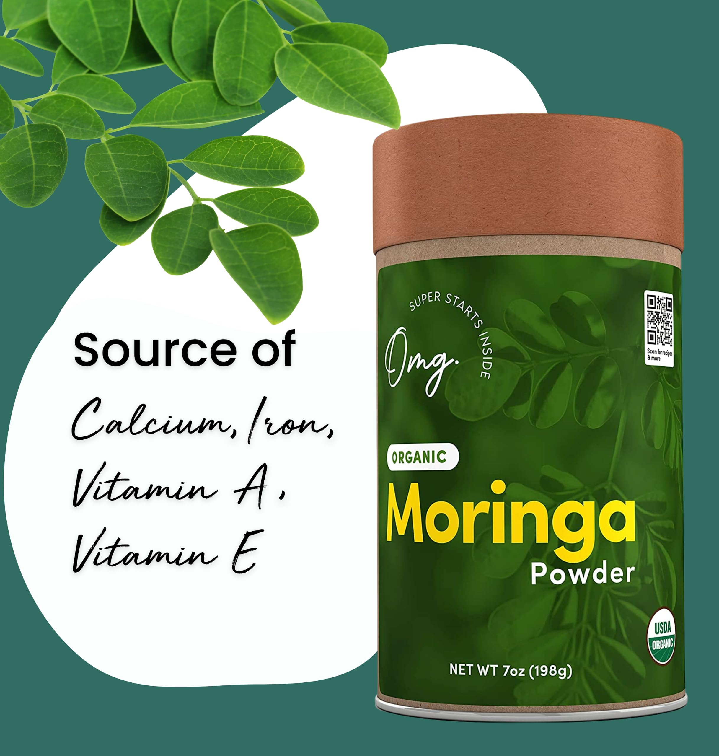 Foto 7 pulgar | Moringa En Polvo ¡dios Mío! Organic Meets Good 200 Ml (paquete De 2) - Venta Internacional.