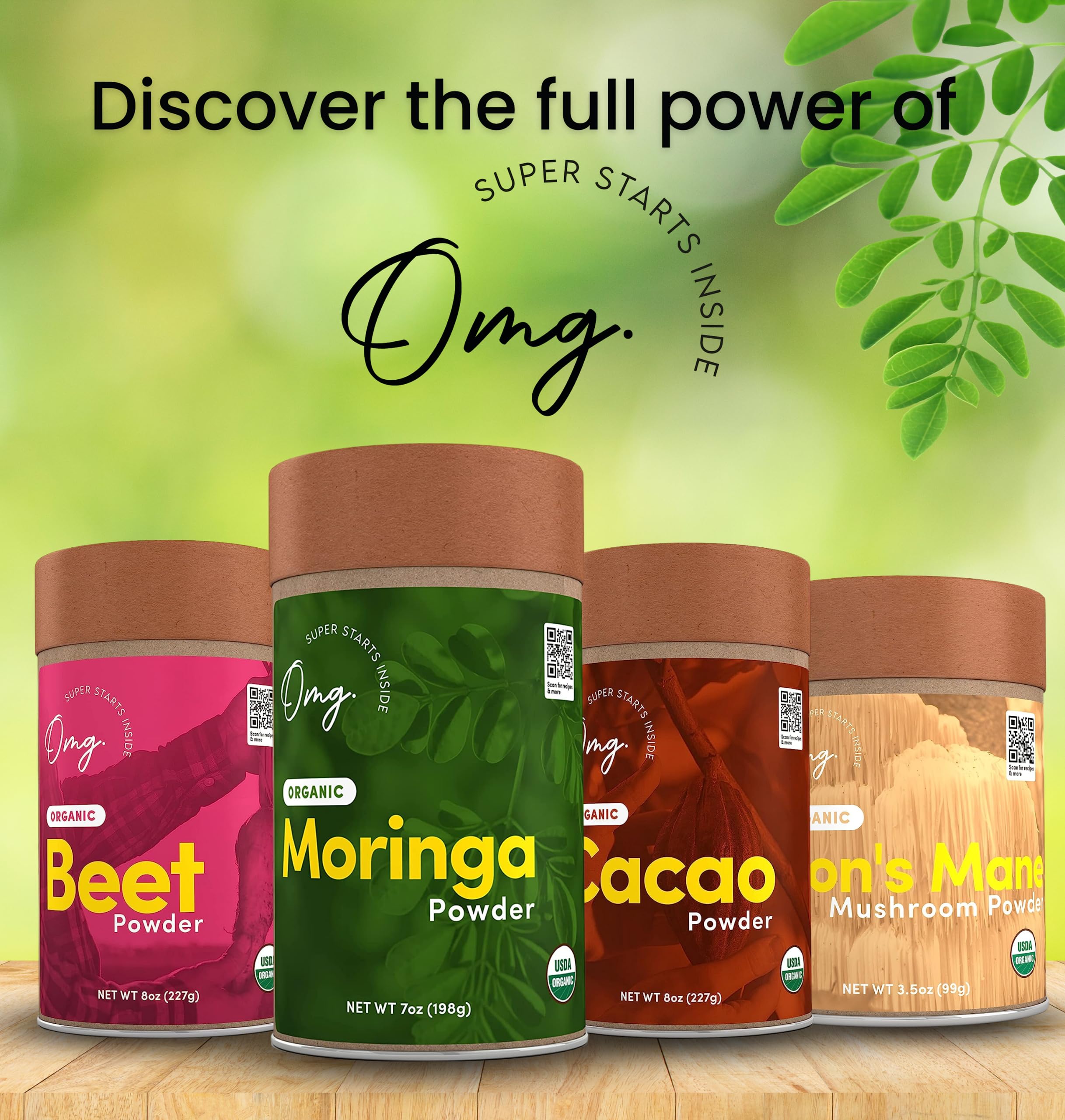 Foto 8 pulgar | Moringa En Polvo ¡dios Mío! Organic Meets Good 200 Ml (paquete De 2) - Venta Internacional.