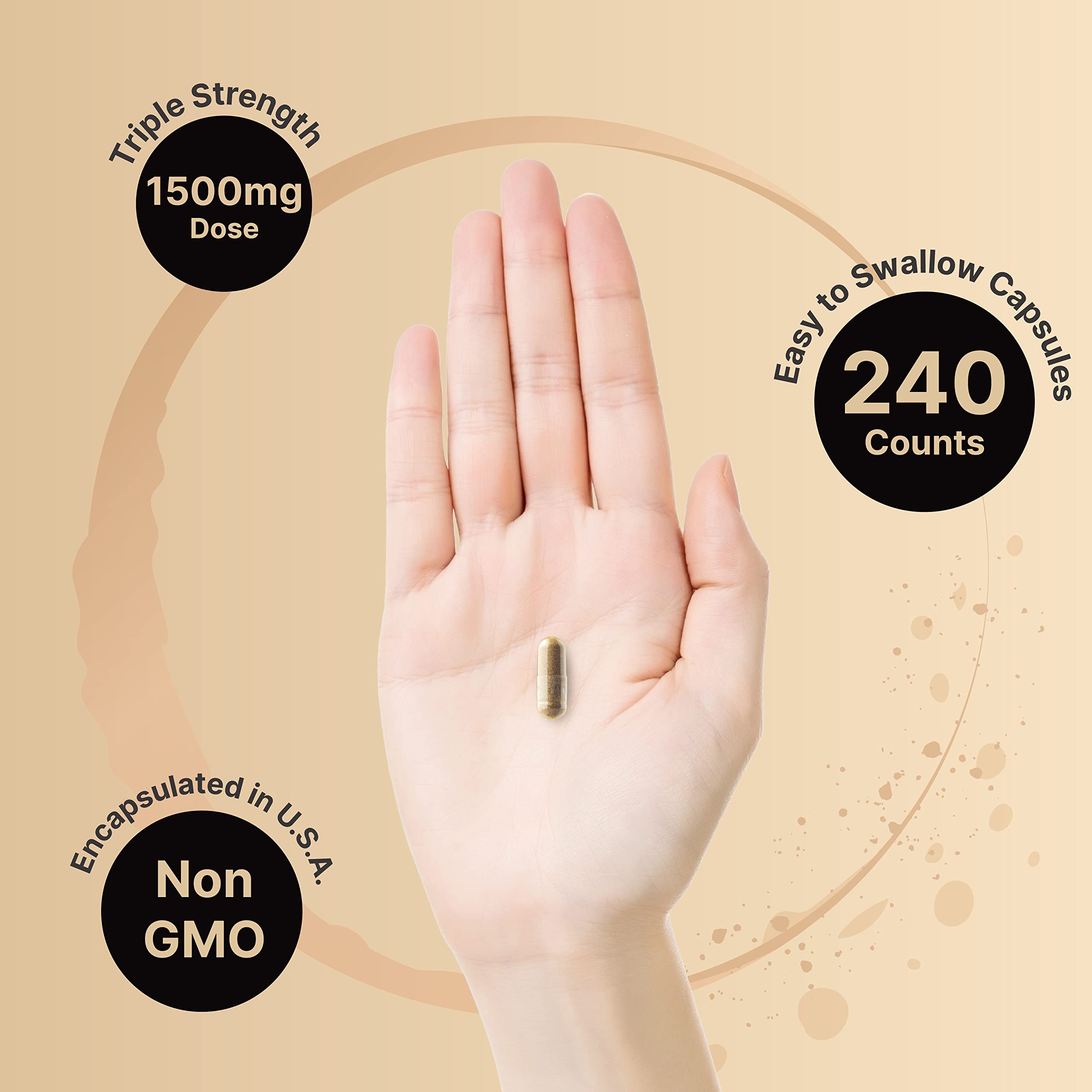 Foto 5 pulgar | Suplemento Naturebell Mucuna Pruriens 1500 Mg 240 Cápsulas - Venta Internacional.