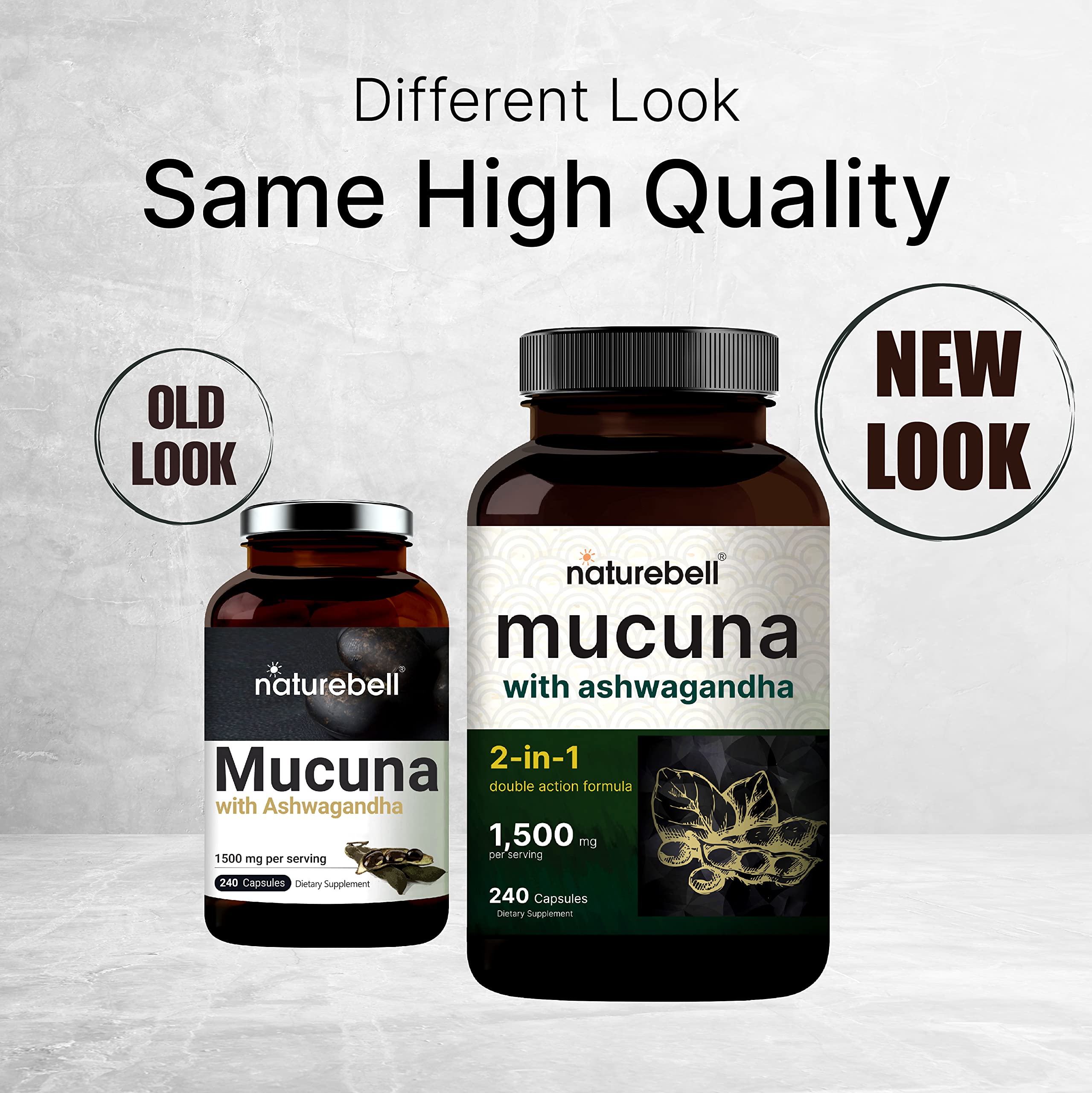Foto 6 pulgar | Suplemento Naturebell Mucuna Pruriens 1500 Mg 240 Cápsulas - Venta Internacional.
