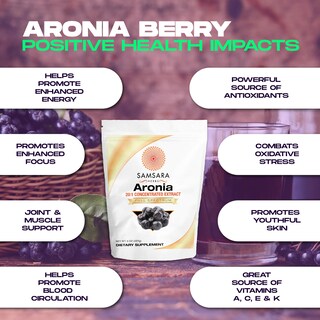 Foto 3 | Suplemento Samsara Herbs Extracto De Aronia Berry 20:1 En Polvo 227 G - Venta Internacional.
