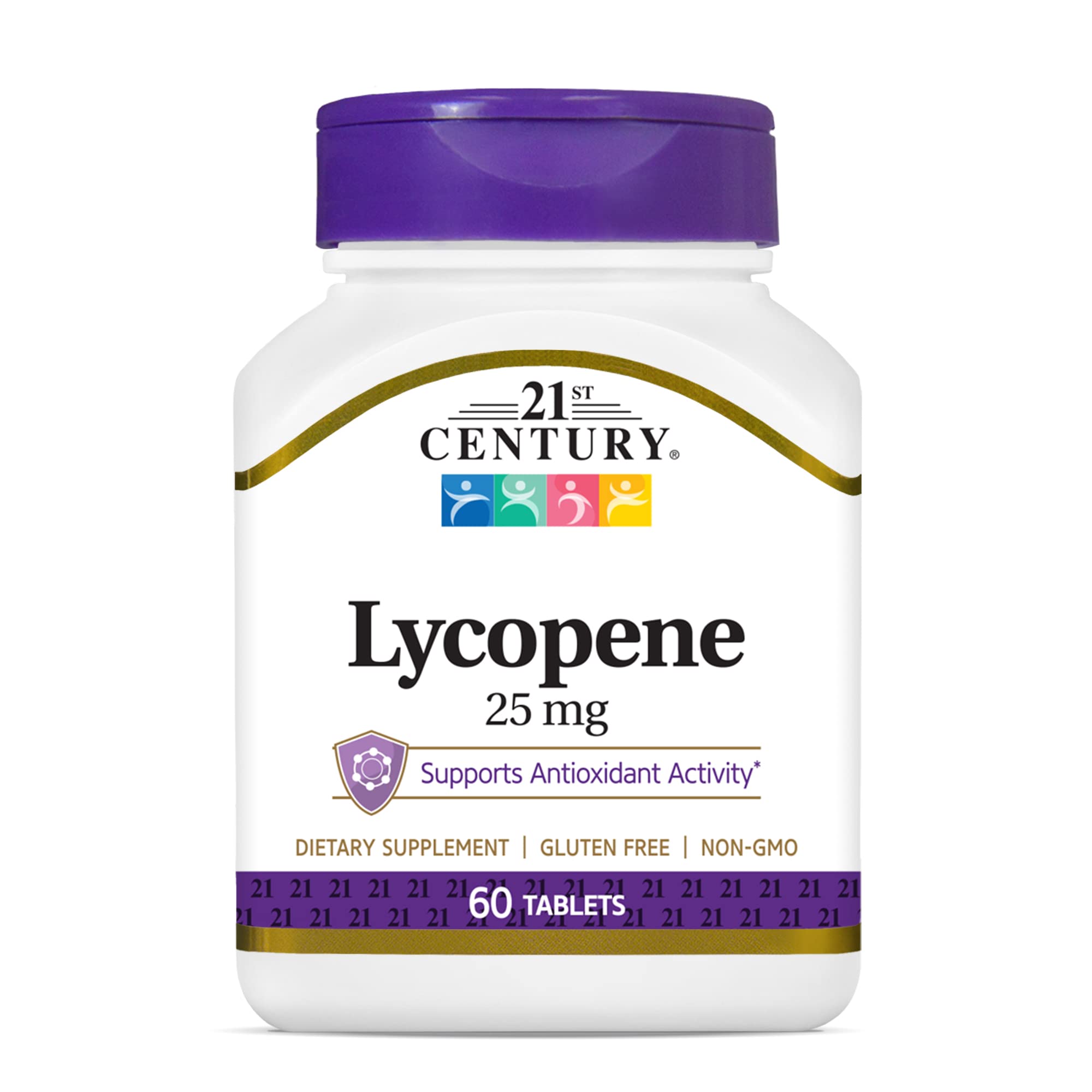 Suplemento De Licopeno Del Siglo Xxi En Tabletas De 25 Mg, 60 Unidades - Venta Internacional.
