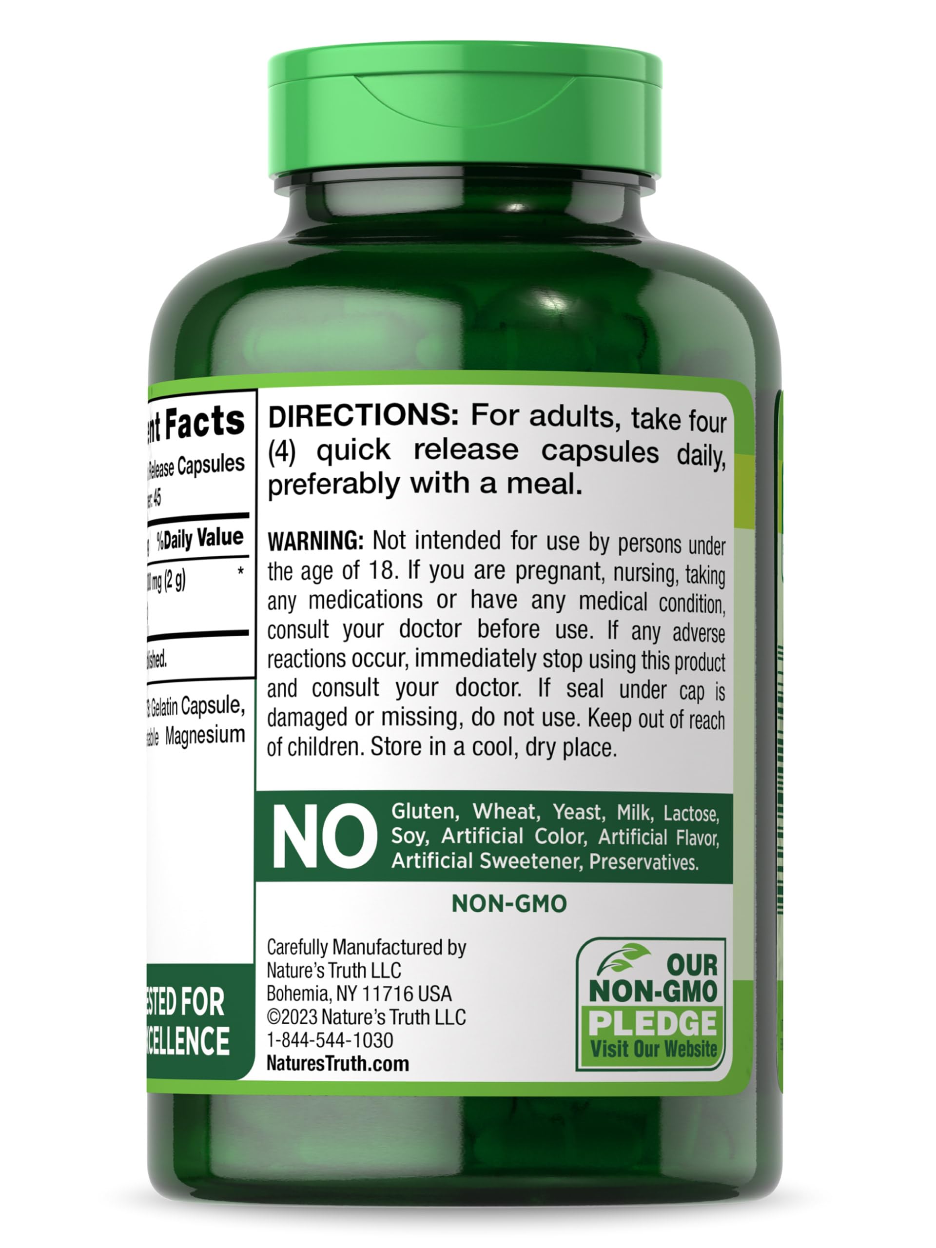 Foto 6 | Suplemento Nature's Truth, Cápsulas De Raíz De Remolacha, 2000 Mg, 180 Unidades - Venta Internacional.