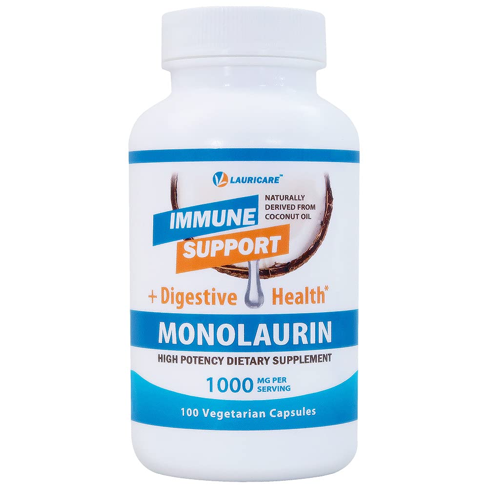 Foto 2 pulgar | Suplemento Lauricare Monolaurin 1000 Mg 100 Cápsulas - Venta Internacional.