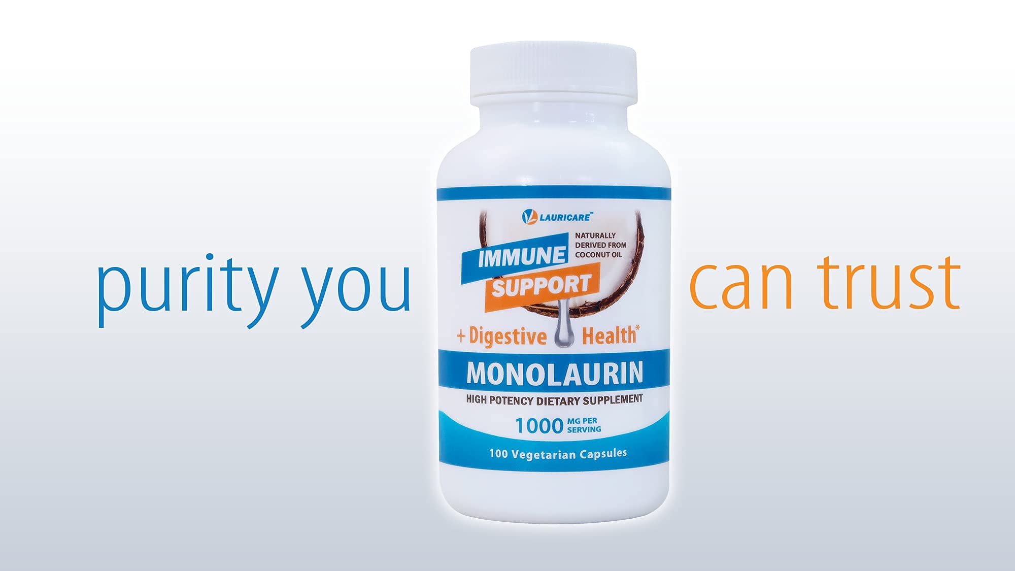 Foto 7 pulgar | Suplemento Lauricare Monolaurin 1000 Mg 100 Cápsulas - Venta Internacional.