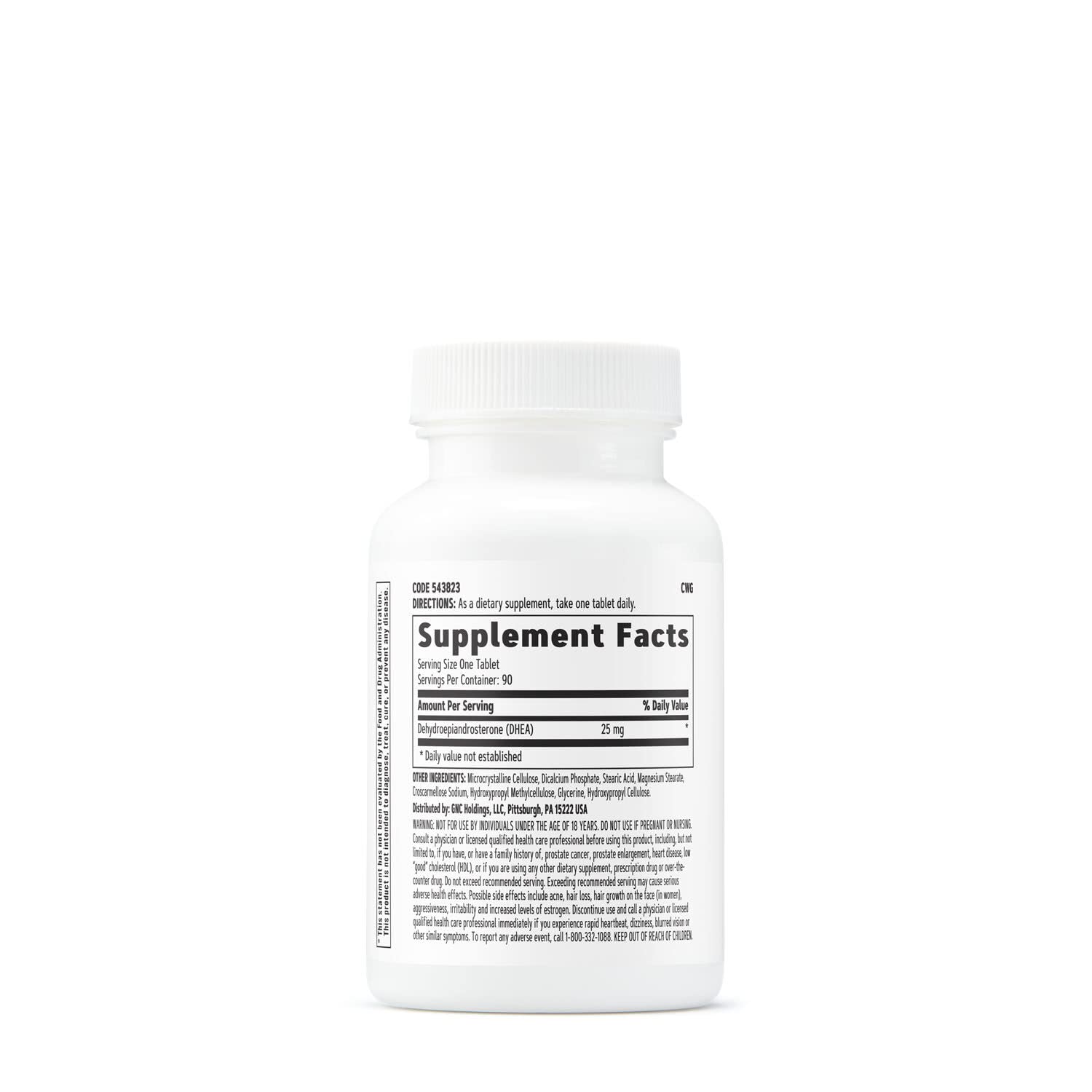 Foto 3 pulgar | El Suplemento Gnc Dhea De 25 Mg Apoya Los Niveles Saludables De Dhea 90 Tabletas - Venta Internacional.
