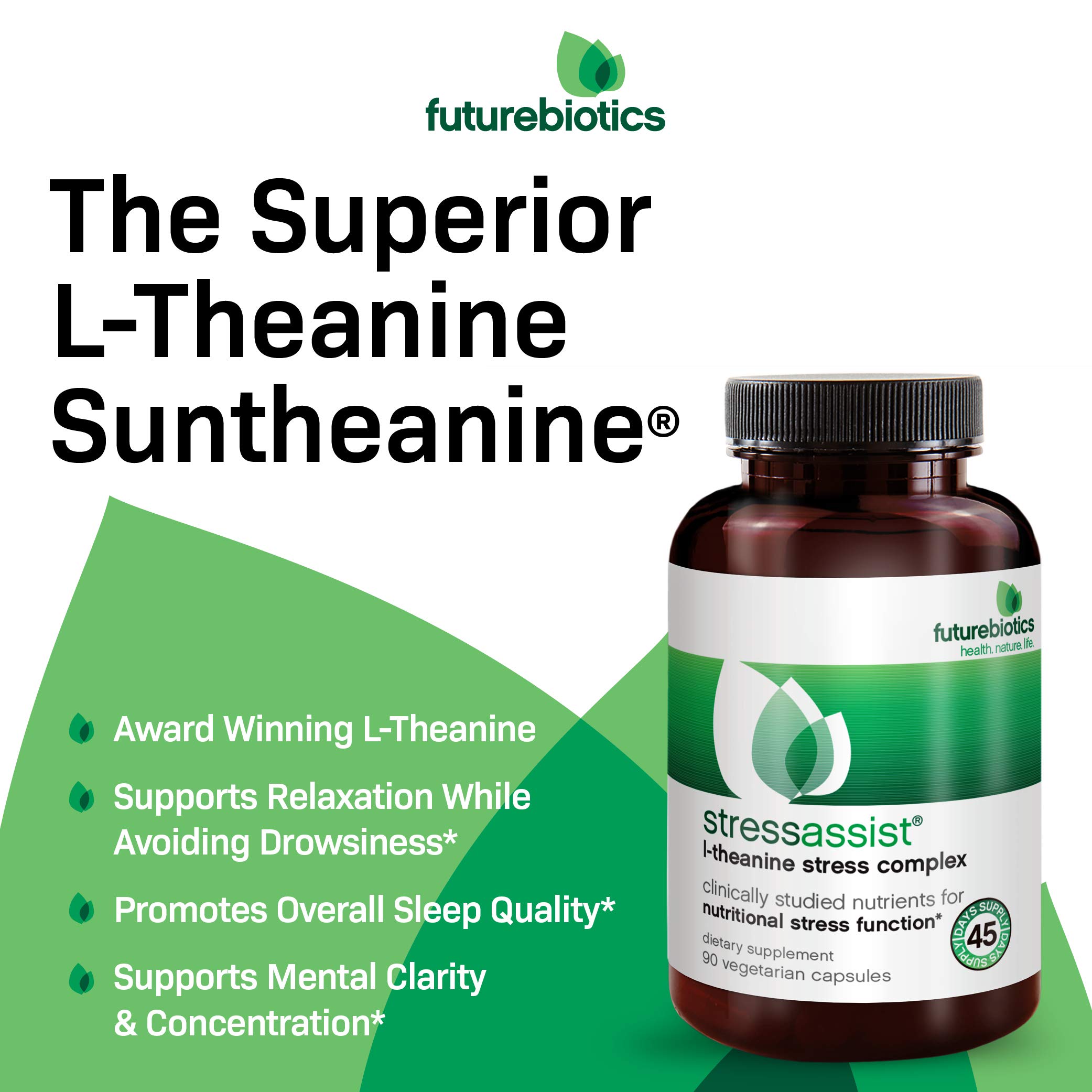 Foto 4 pulgar | Suplemento Futurebiotics Stressassist Con L-teanina Ashwagandha - Venta Internacional.