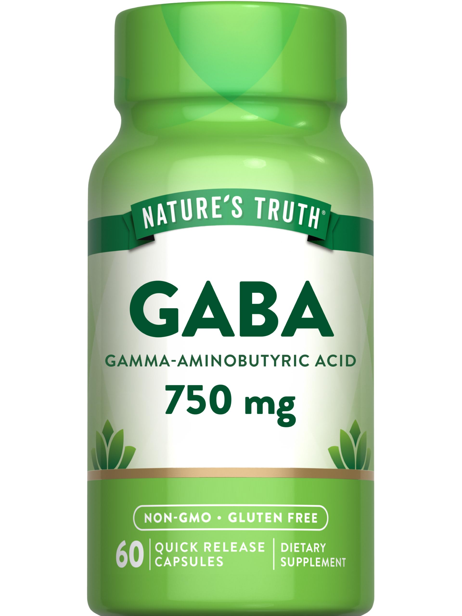 Foto 2 pulgar | Suplemento Nature's Truth Gaba 750 Mg 60 Cápsulas - Venta Internacional.