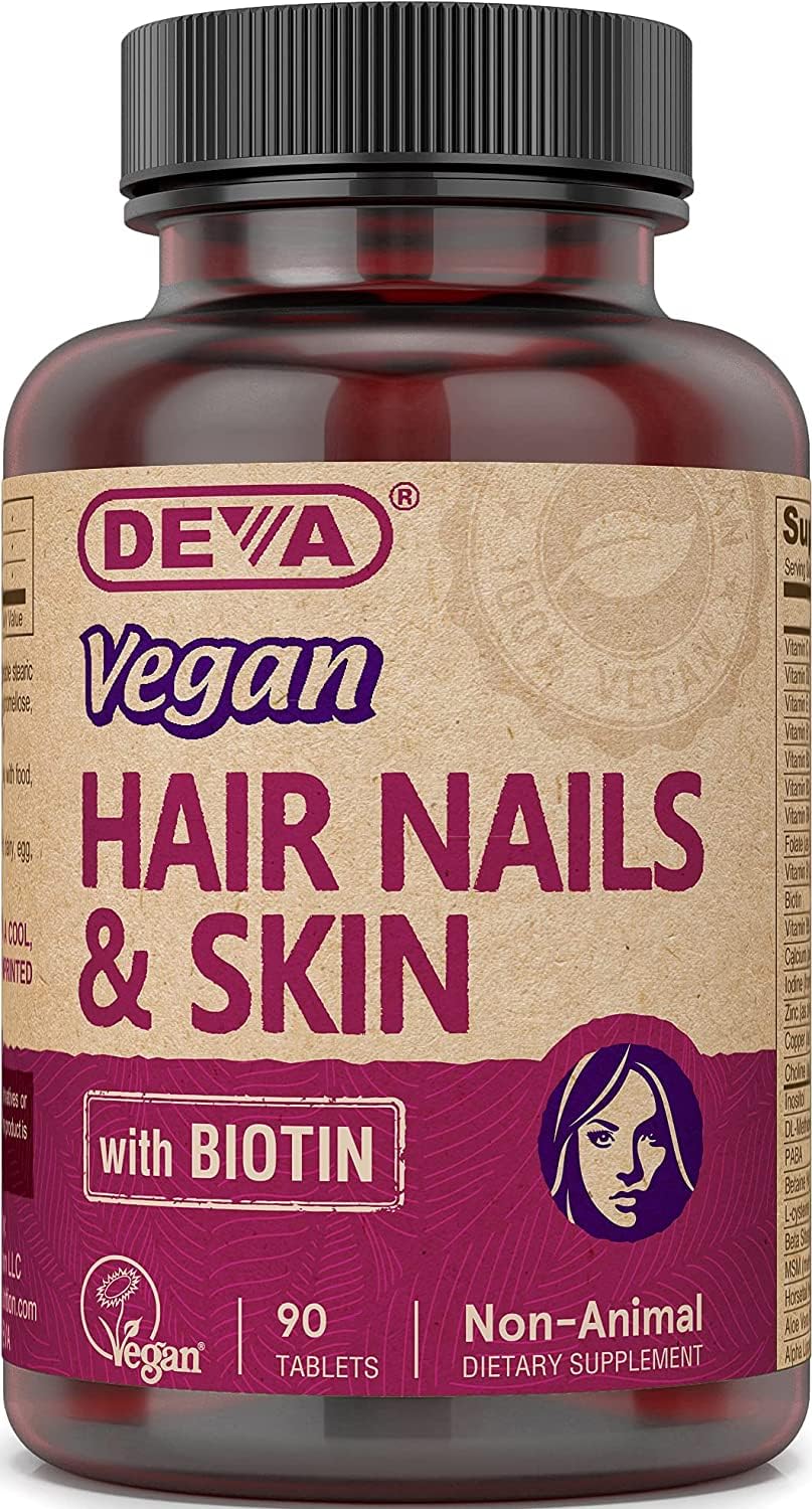 Foto 2 pulgar | Suplemento Deva Vegan Para Cabello, Uñas Y Piel Con Biotina, 90 Tabletas - Venta Internacional.
