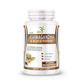 Foto 4 | Suplemento De Ashwagandha En Cápsulas Smshealthproducts 60 Unidades - Venta Internacional.