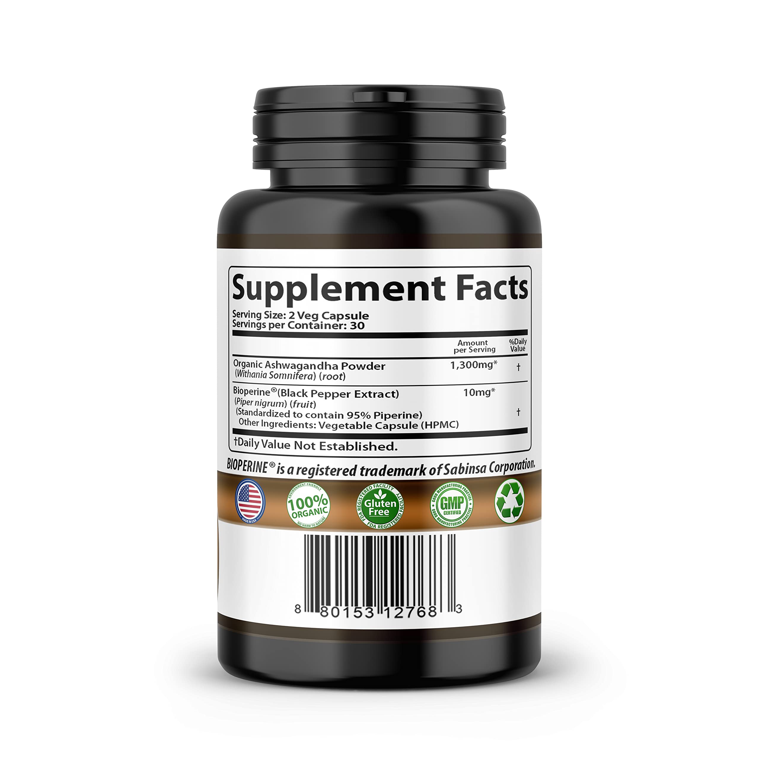 Foto 7 pulgar | Suplemento De Ashwagandha En Cápsulas Smshealthproducts 60 Unidades - Venta Internacional.