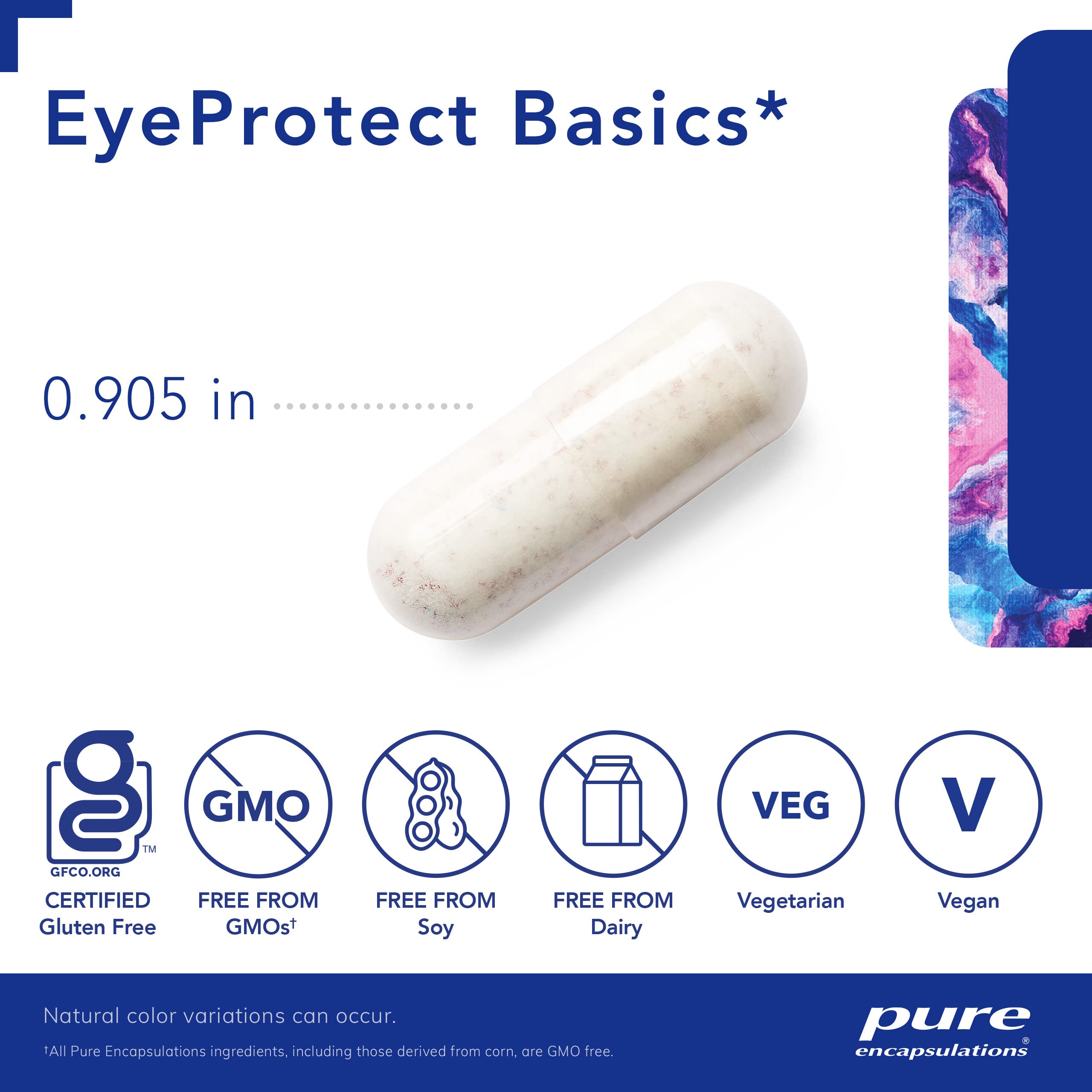 Foto 4 pulgar | Suplemento Pure Encapsulations Eyeprotect Basics 60 Cápsulas - Venta Internacional.