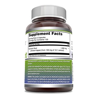 Foto 2 | Suplemento Amazing Formulas Con Raíz De Bardana, 1000 Mg, 240 Cápsulas - Venta Internacional.